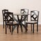 Baxton Studio Quinlan Sand Upholstered and Dark Brown Wood 5-Piece Dining Set 169-8027-10902 - alternate 9